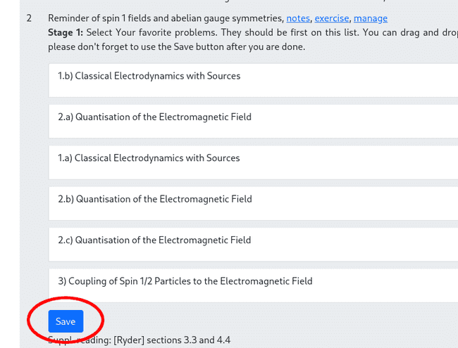 assign your preferences by drag&drop