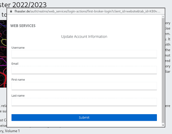 Update account